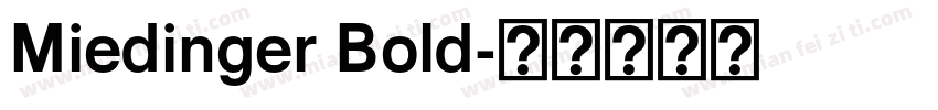 Miedinger Bold字体转换